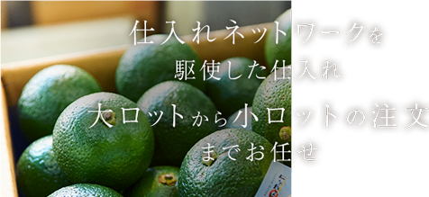 大ロット注文もお任せ